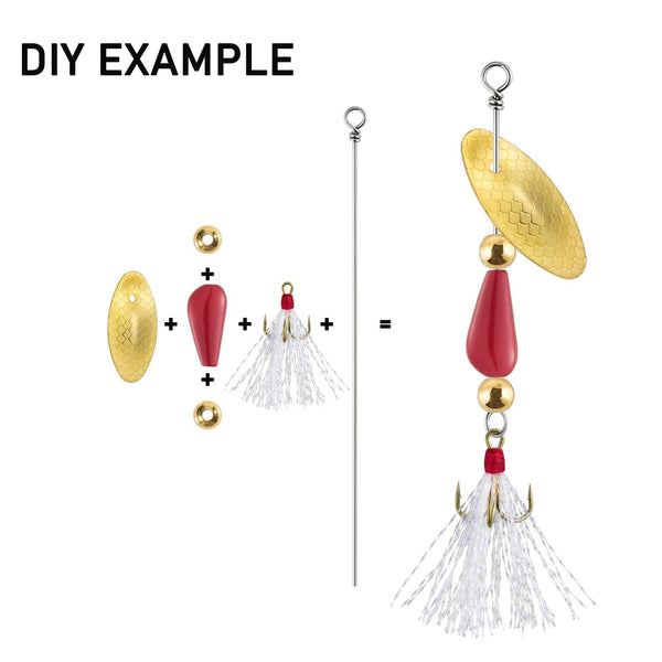 Fishing Spinner Lure Making Kit for Bass Crappie Trout Walleye Dr.Fish