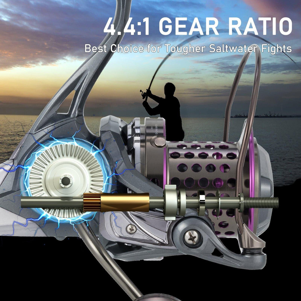 XF-10000 Spinning Reel 40Lb Max - Dr.Fish Tackles