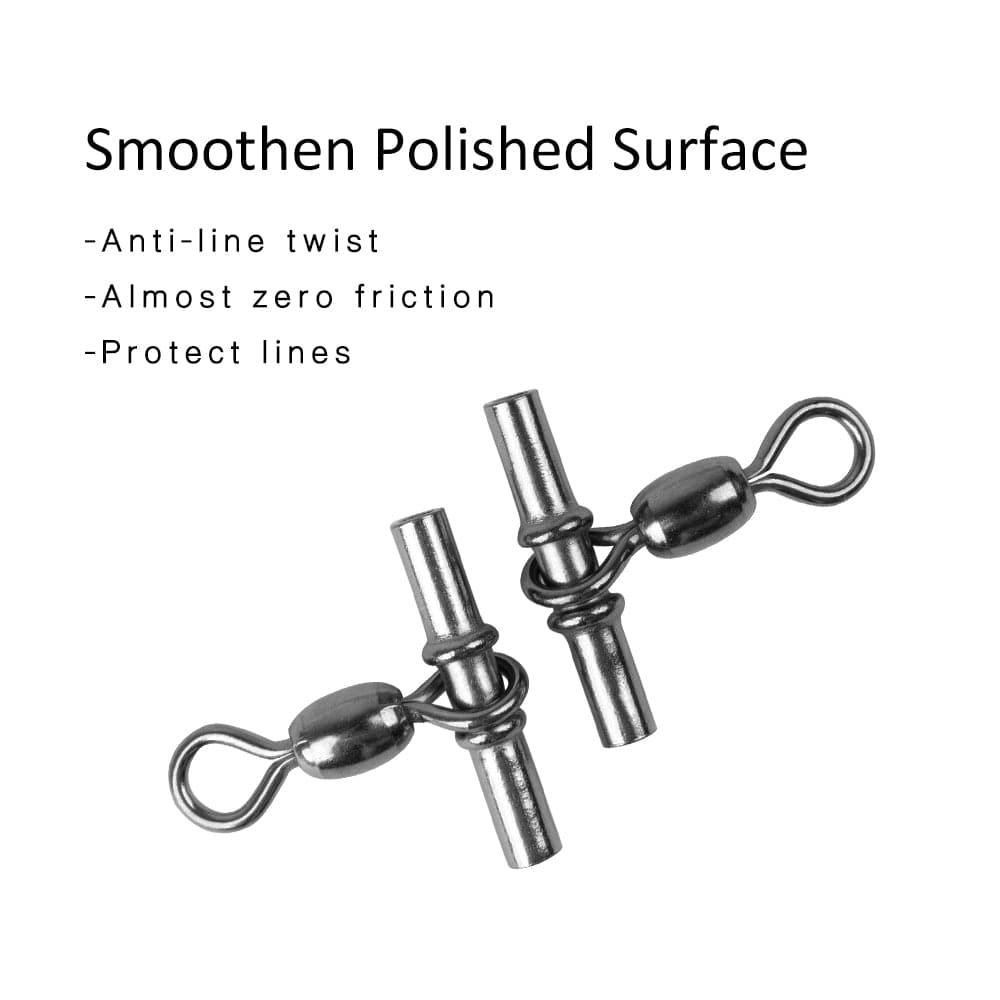 Dr.Fish 20pcs Cross-line Crane Swivels 77-165lb - Dr.Fish Tackles