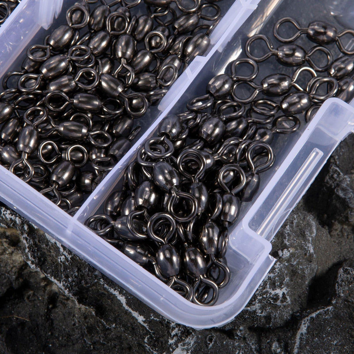 Dr.Fish 50pcs Black Crane Swivels 6-732lb - Dr.Fish Tackles
