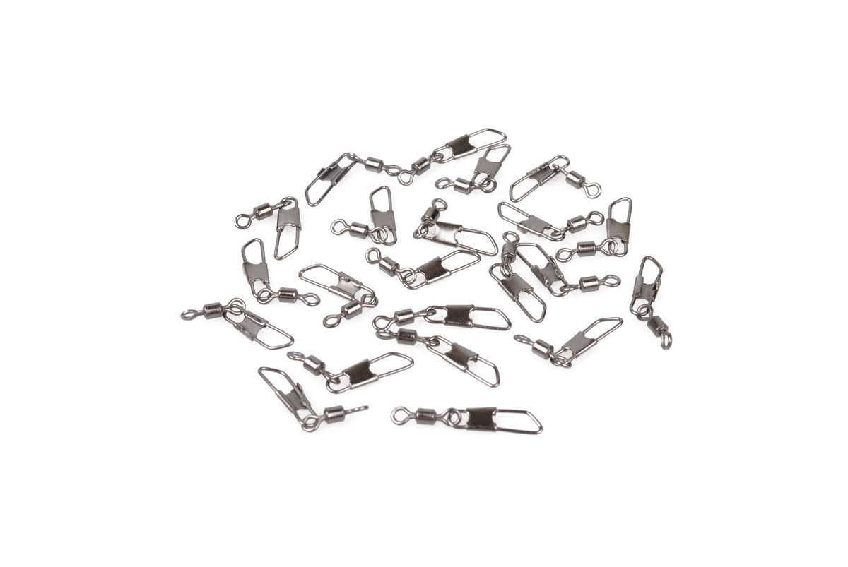Dr.Fish 50pcs Rolling Swivel with Safety Snap 15lb - Dr.Fish Tackles