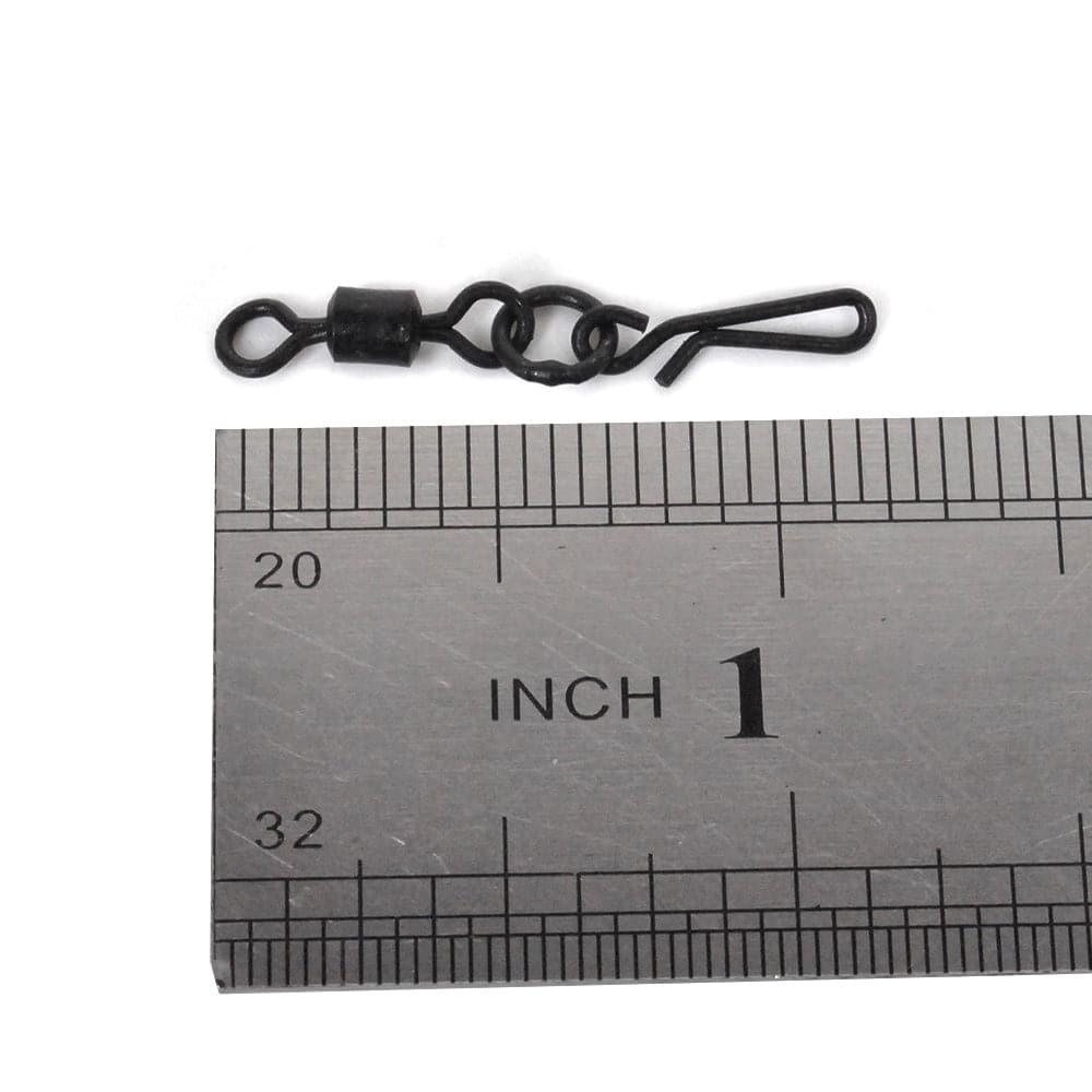 Dr.Fish 50pcs Rolling Barrel Swivels Snaps 1.2'' - Dr.Fish Tackles