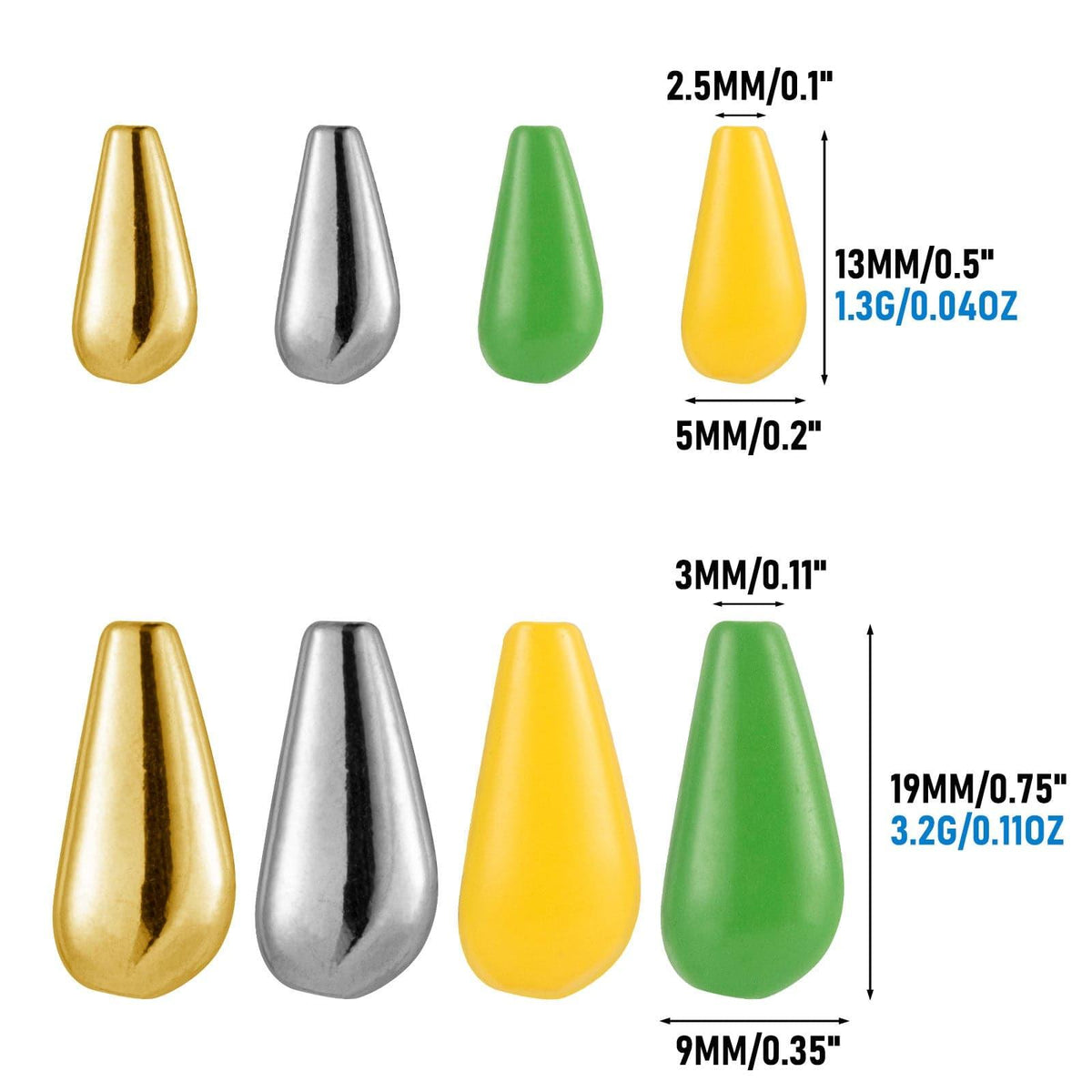 Dr.Fish 10pcs Inline Spinner Body - Dr.Fish Tackles