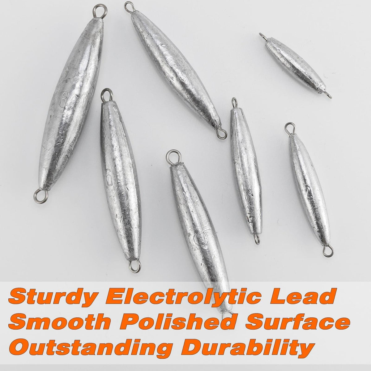 Dr.Fish 5pcs Torpedo Sinkers 1 to 8oz - Dr.Fish Tackles