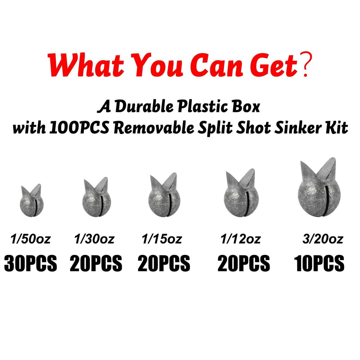 Dr.Fish Lot Split Shot Weights Kit - Dr.Fish Tackles