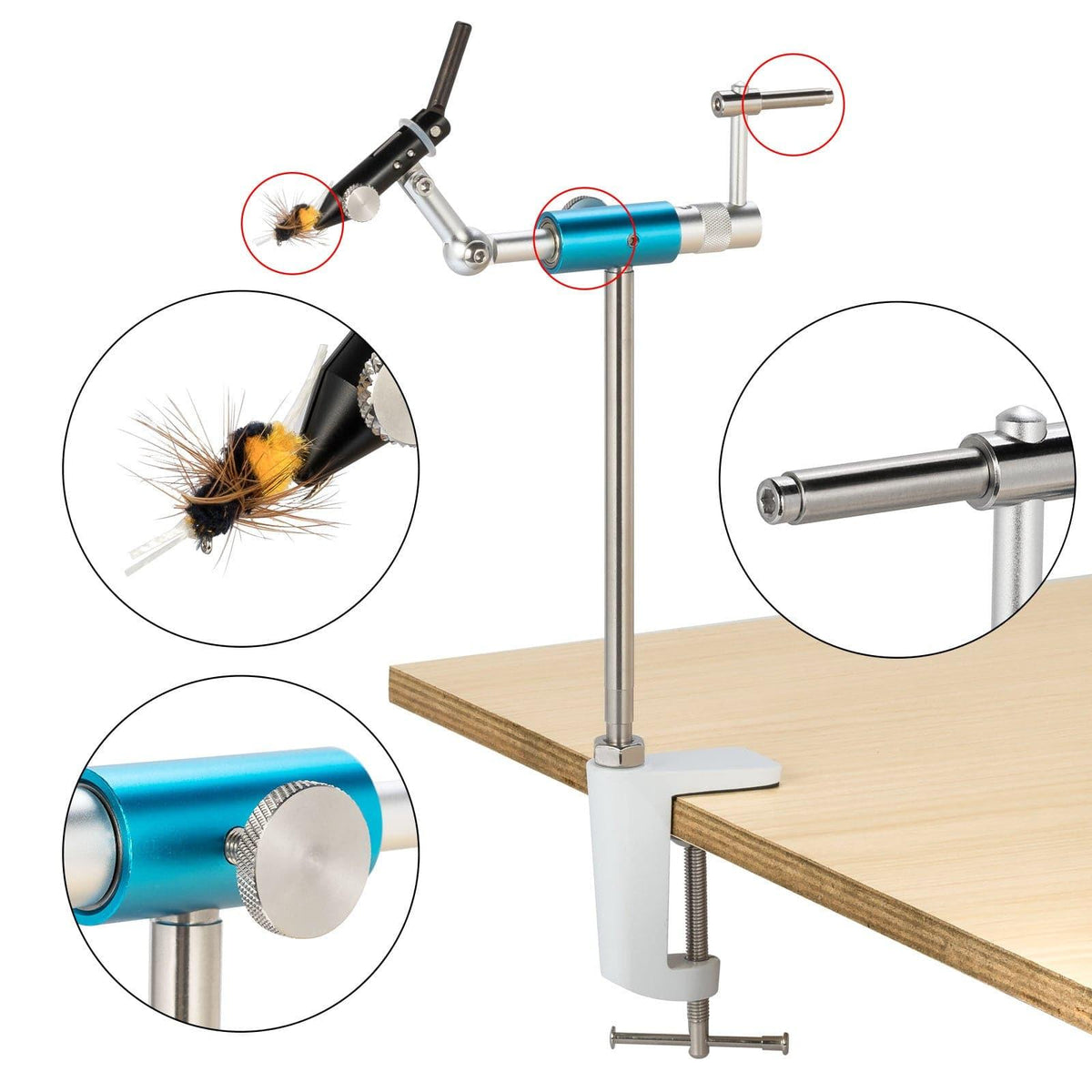 Dr.Fish Flies Tying Vise & Materials Kit - Dr.Fish Tackles