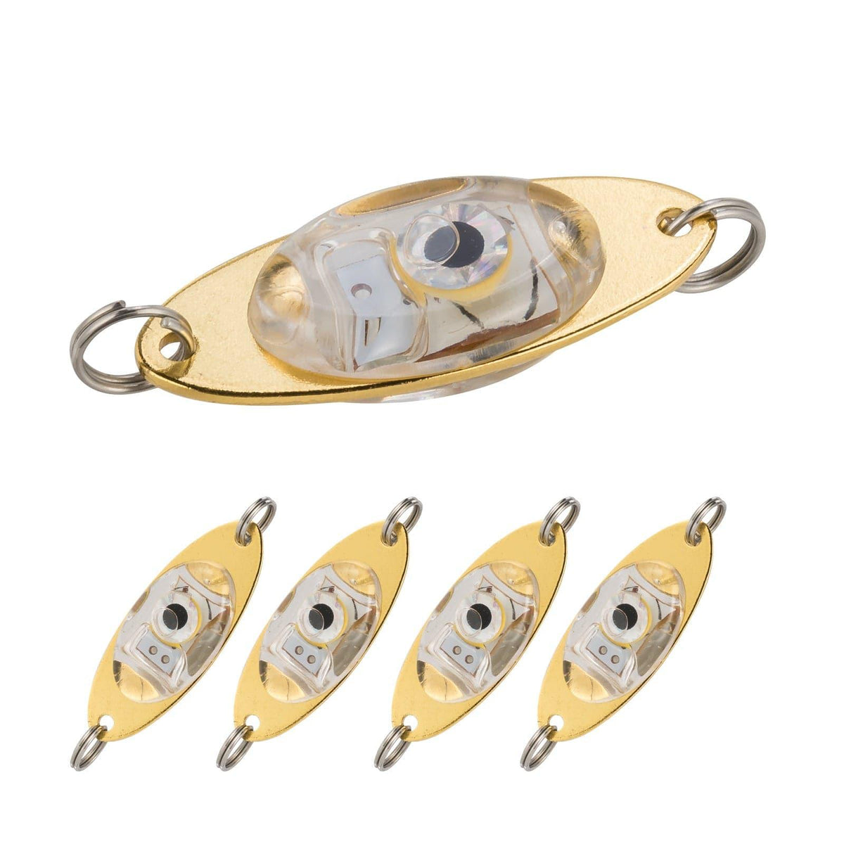 Dr.Fish 5pcs Oval LED Fishing Lures