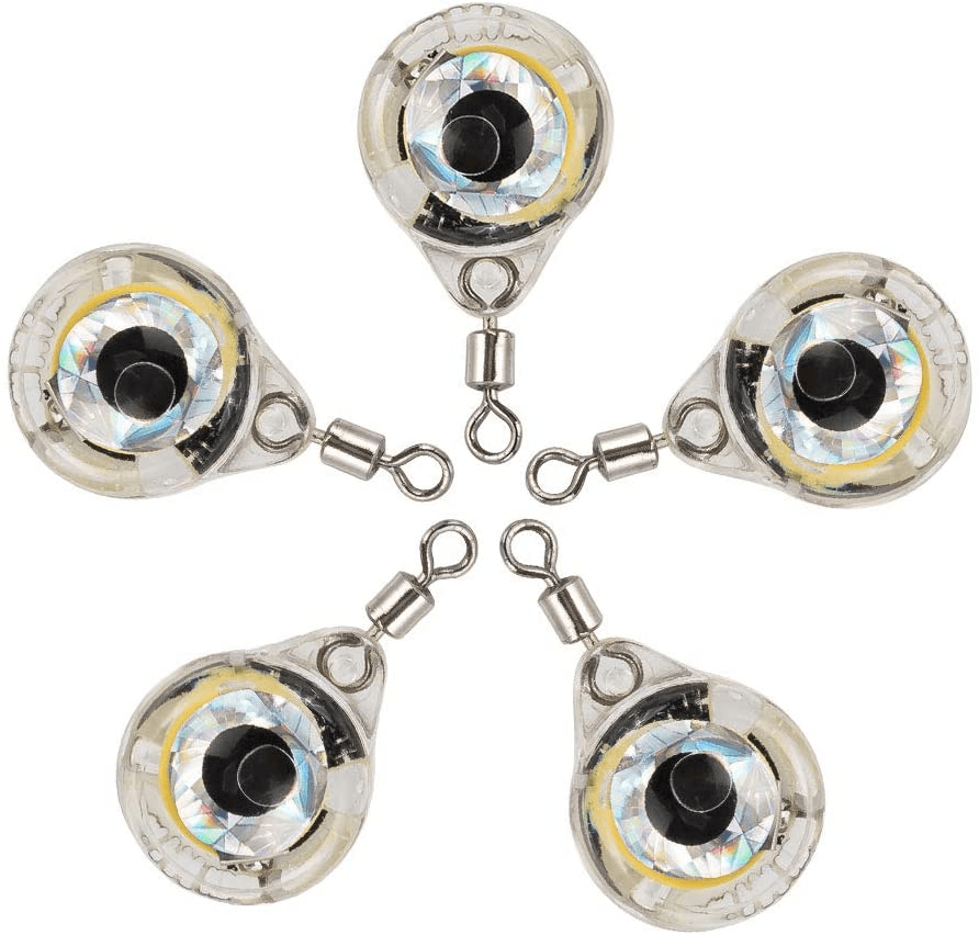 Round Eye LED Fishing Lure with One Swivel for Freshwater & Saltwater Blue