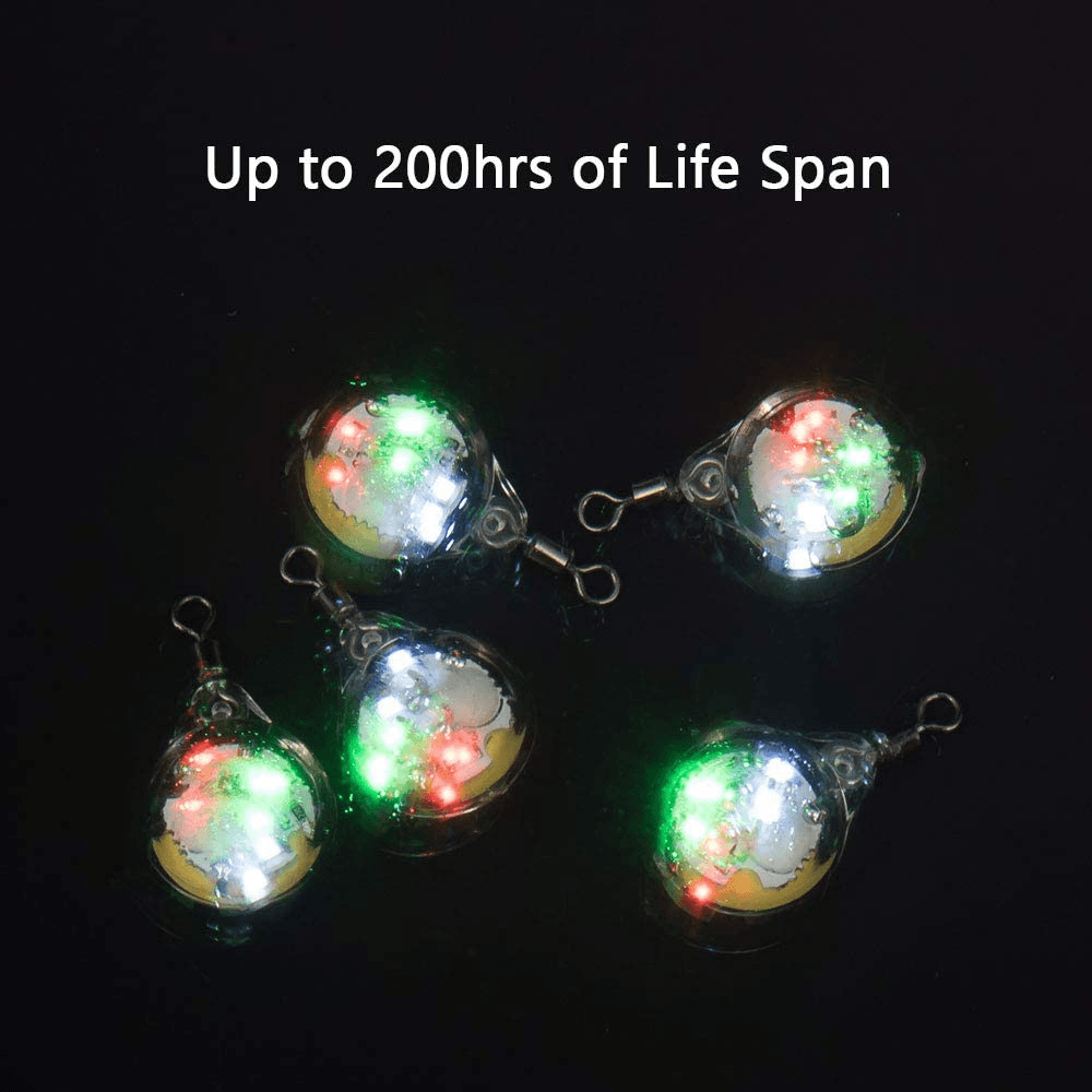 Dr.Fish 5pcs Round LED Lures One Swivel - Dr.Fish Tackles