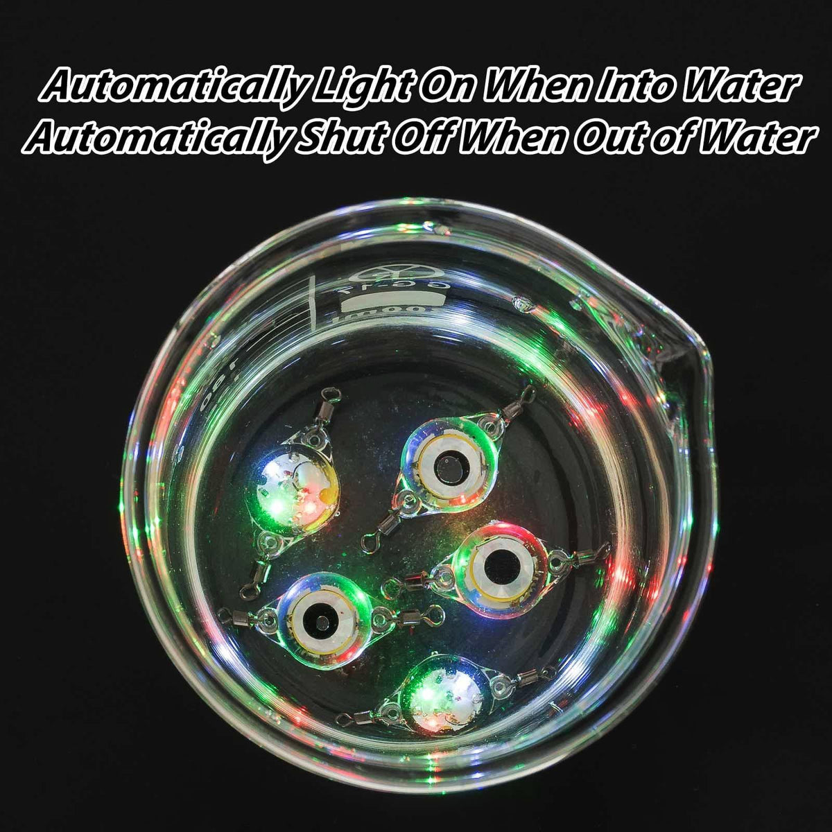 Dr.Fish 5pcs Round LED Fishing Lures Two Swivels - Dr.Fish Tackles