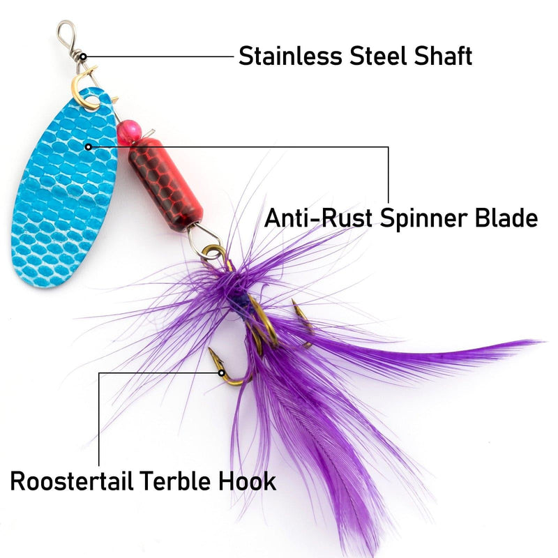 Dr.Fish 12pcs Spinner Lures Kit - N1 - Dr.Fish Tackles