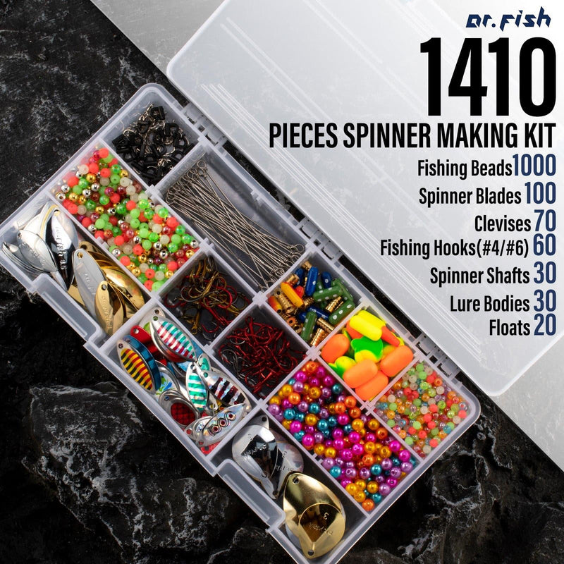 Dr.Fish 1410pcs Spinner Making Kit