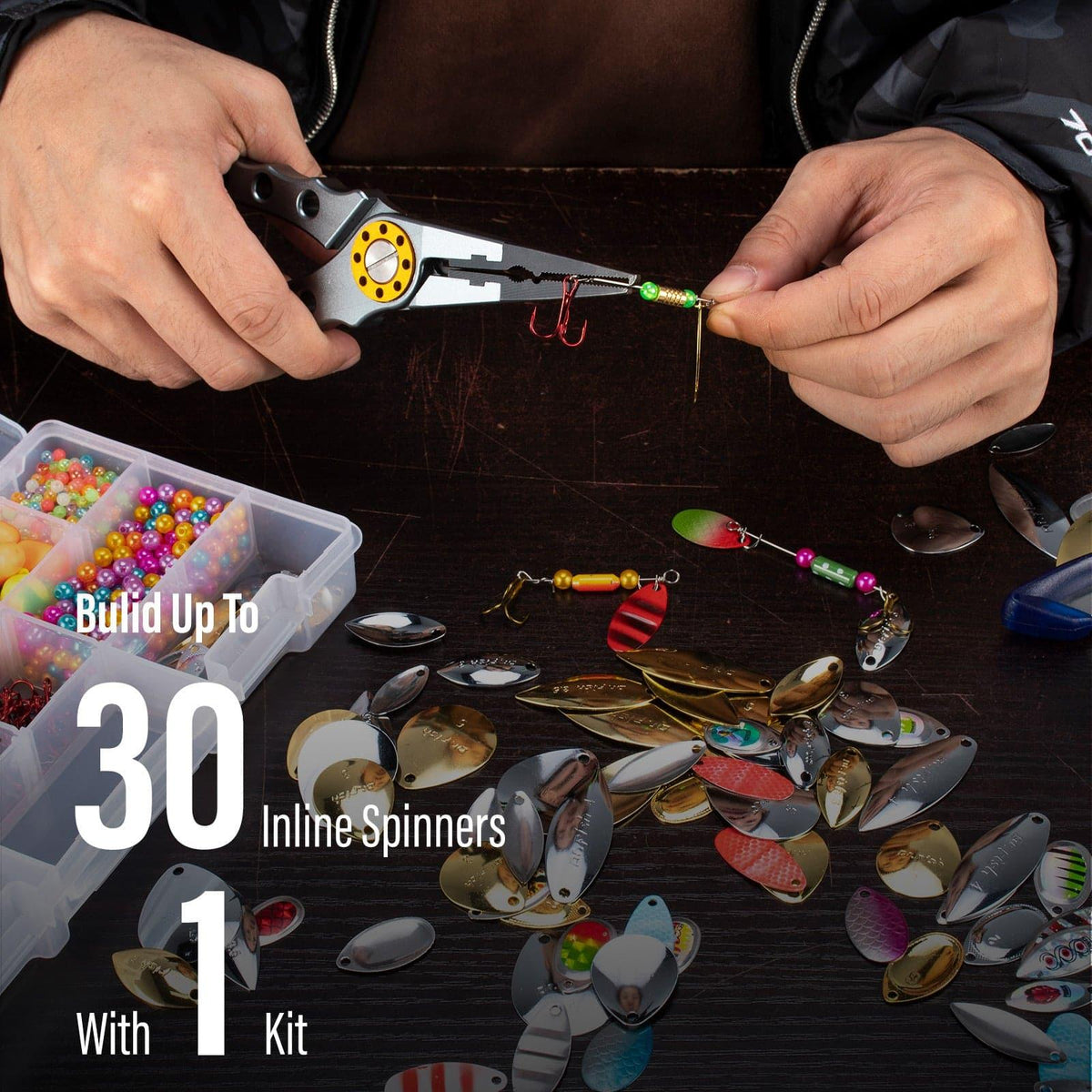 Dr.Fish 1410pcs Spinner Making Kit
