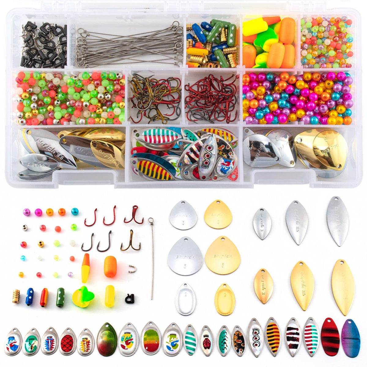 Dr.Fish 1410pcs Spinner Making Kit