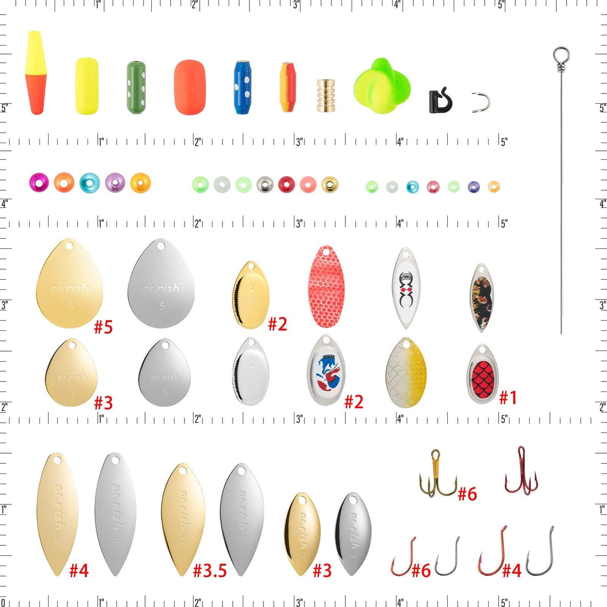 Dr.Fish 1410pcs Spinner Making Kit