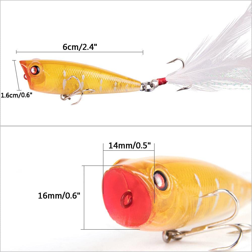Dr.Fish Surface Popper Lure 2.5'' 0.3oz - Dr.Fish Tackles