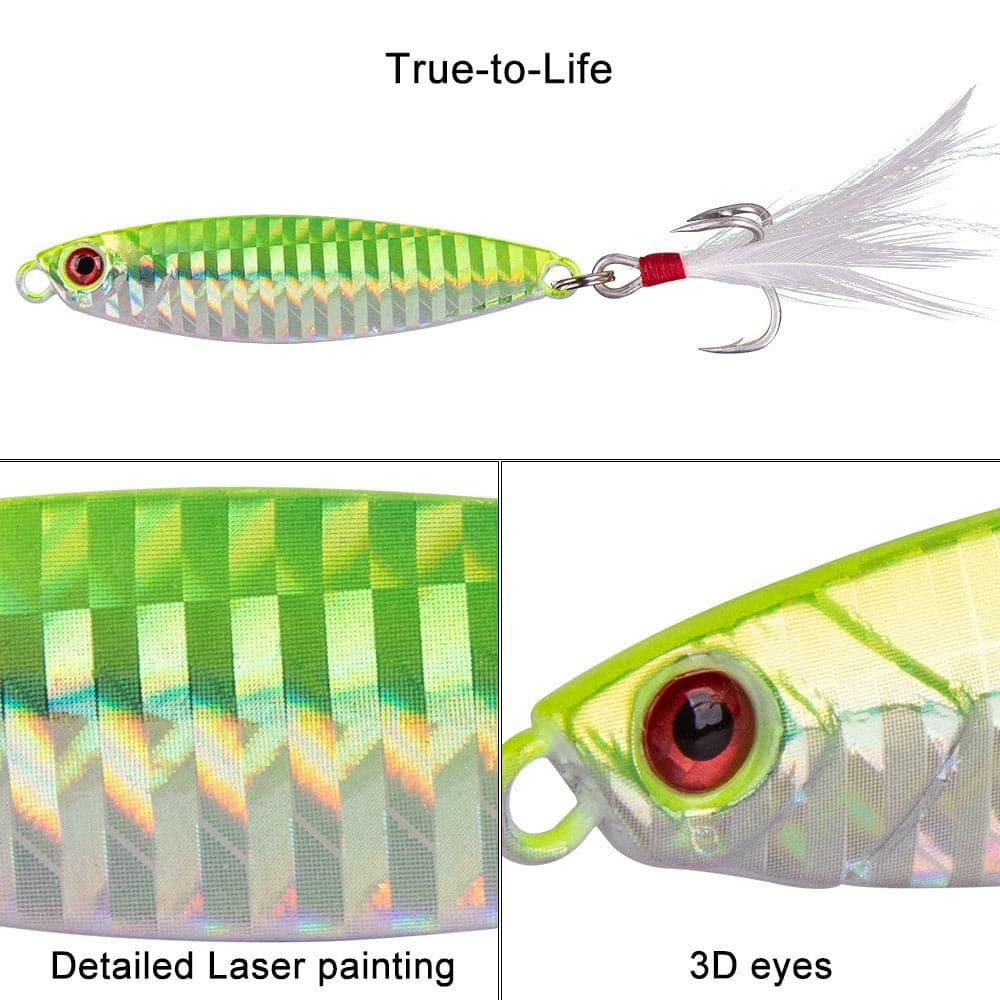 Dr.Fish 5pcs Long Casting Metal Jigs 0.35-2.12oz - Dr.Fish Tackles