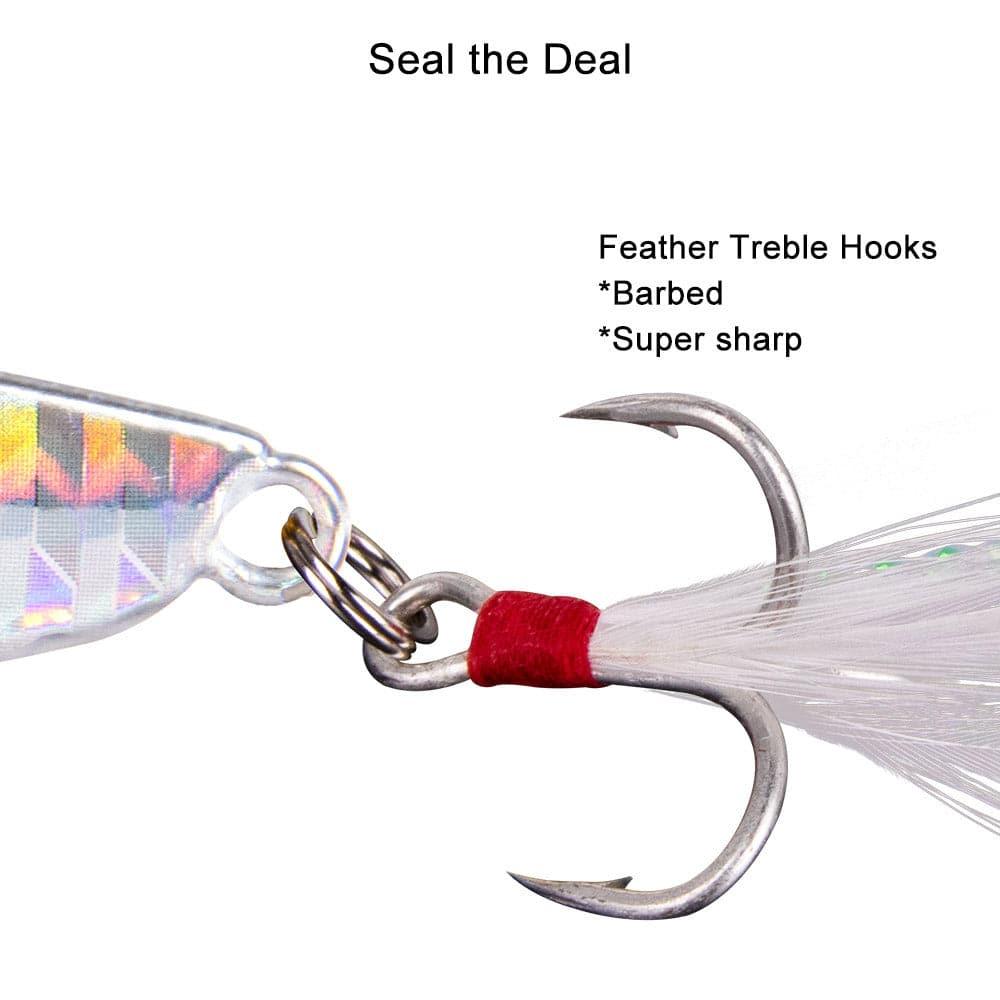 Dr.Fish 5pcs Long Casting Metal Jigs 0.35-2.12oz - Dr.Fish Tackles