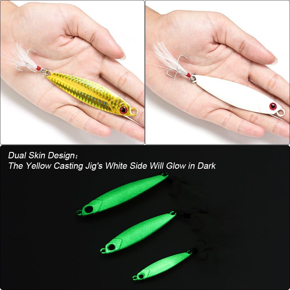 Dr.Fish 5pcs Long Casting Metal Jigs 0.35-2.12oz - Dr.Fish Tackles