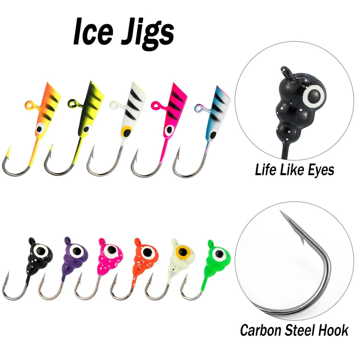 Dr.Fish 132pcs Ice Fishing Lures Kit - Dr.Fish Tackles