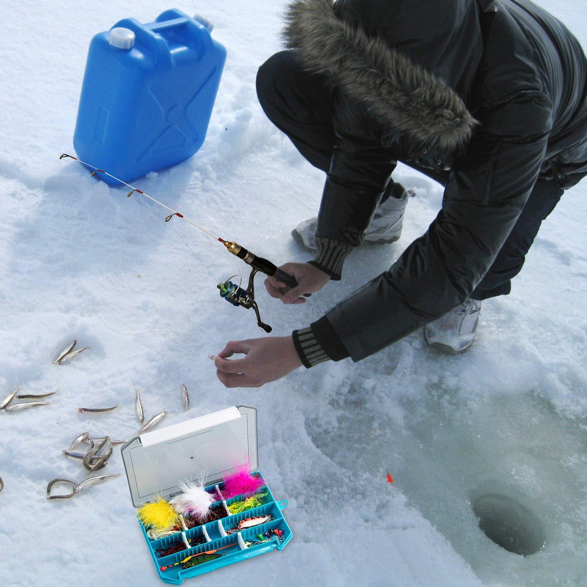 Dr.Fish 132pcs Ice Fishing Lures Kit - Dr.Fish Tackles