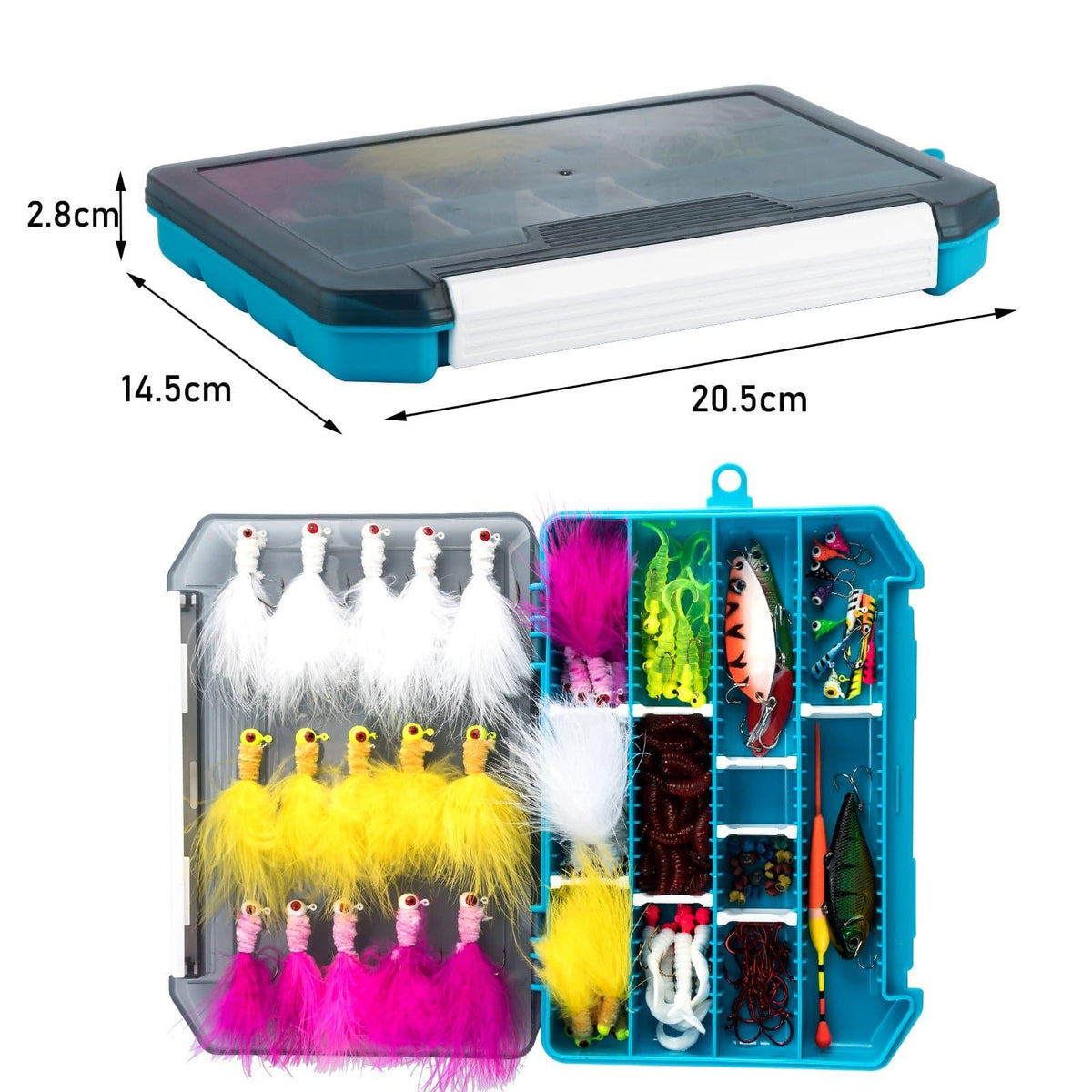 Dr.Fish 132pcs Ice Fishing Lures Kit - Dr.Fish Tackles