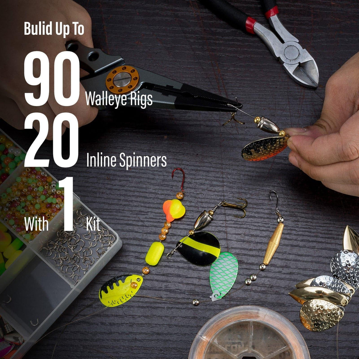 Dr.Fish 1721pcs Spinner Making Kit - Dr.Fish Tackles