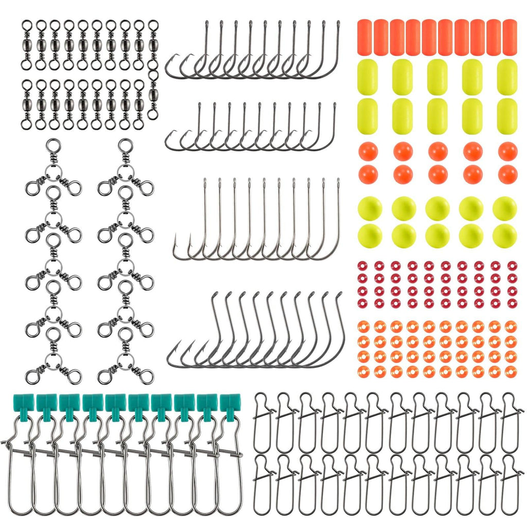 Surf Fishing Tackles Kit Hooks Floats Terminal Tackles 220pcs Dr