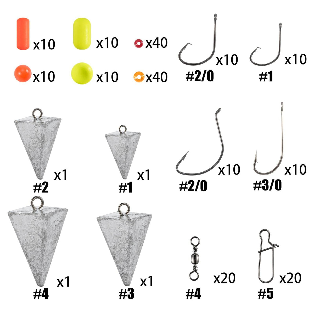 Dr.Fish 204pcs Pompano Rig Making Kit - E4 - Dr.Fish Tackles