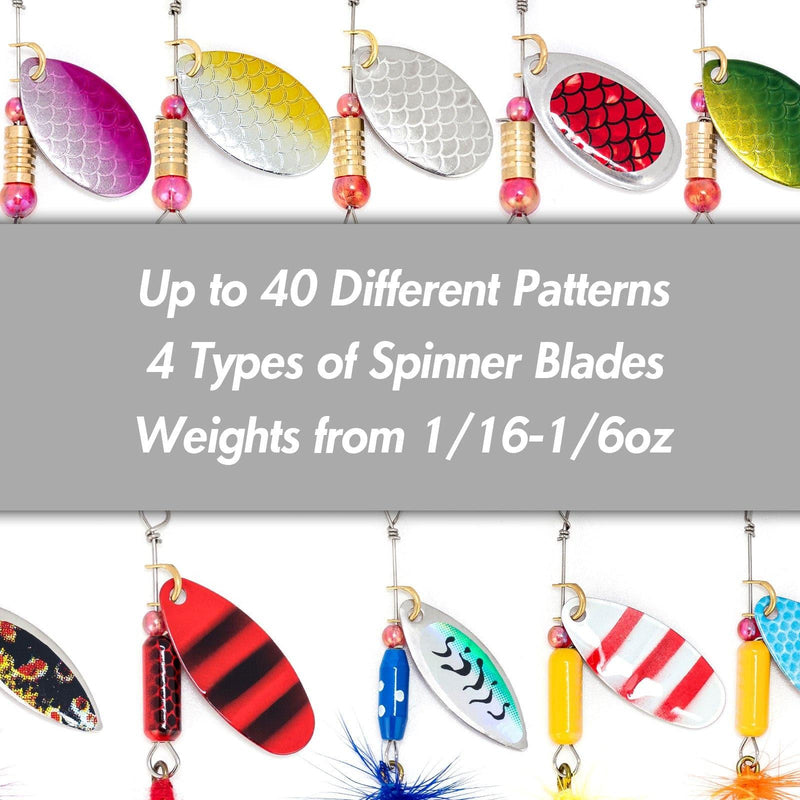 Dr.Fish 60pcs Spinners Spoons Hardbaits Kit - Dr.Fish Tackles