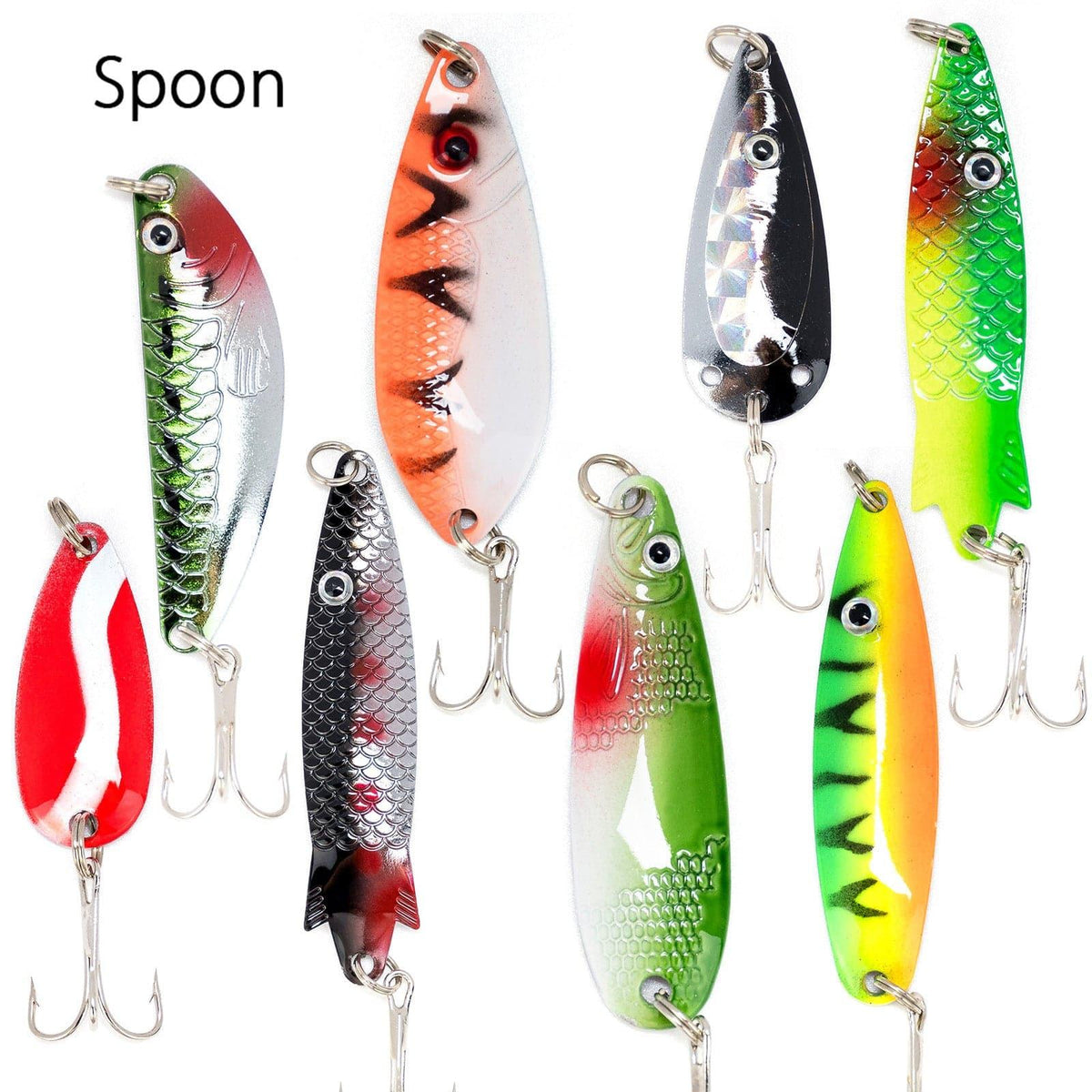 Dr.Fish 60pcs Spinners Spoons Hardbaits Kit - Dr.Fish Tackles