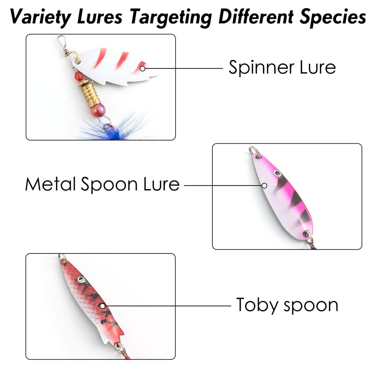 Dr.Fish Spinners and Spoons Kit Rooster Tail - Dr.Fish Tackles