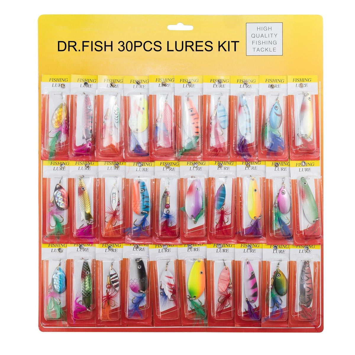 Dr.Fish Spinners and Spoons Kit Rooster Tail - Dr.Fish Tackles