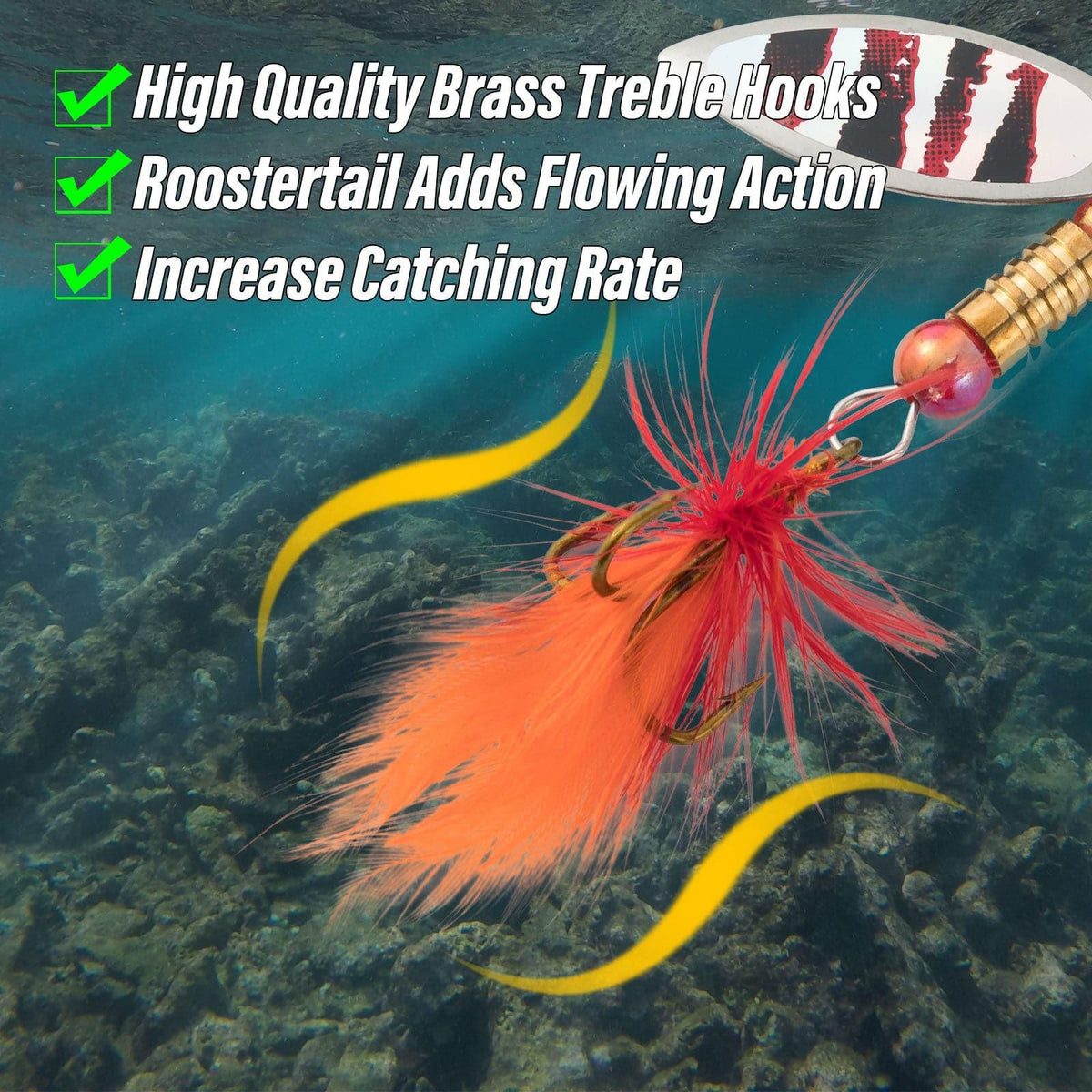 Dr.Fish Spinners and Spoons Kit Rooster Tail - Dr.Fish Tackles