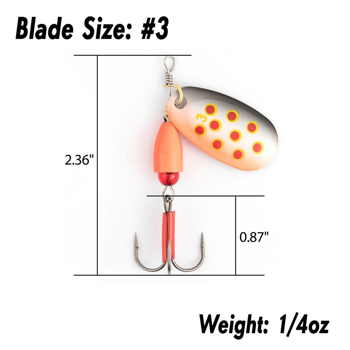Dr.Fish 10pcs Inline Spinners Lures Kit - Dr.Fish Tackles