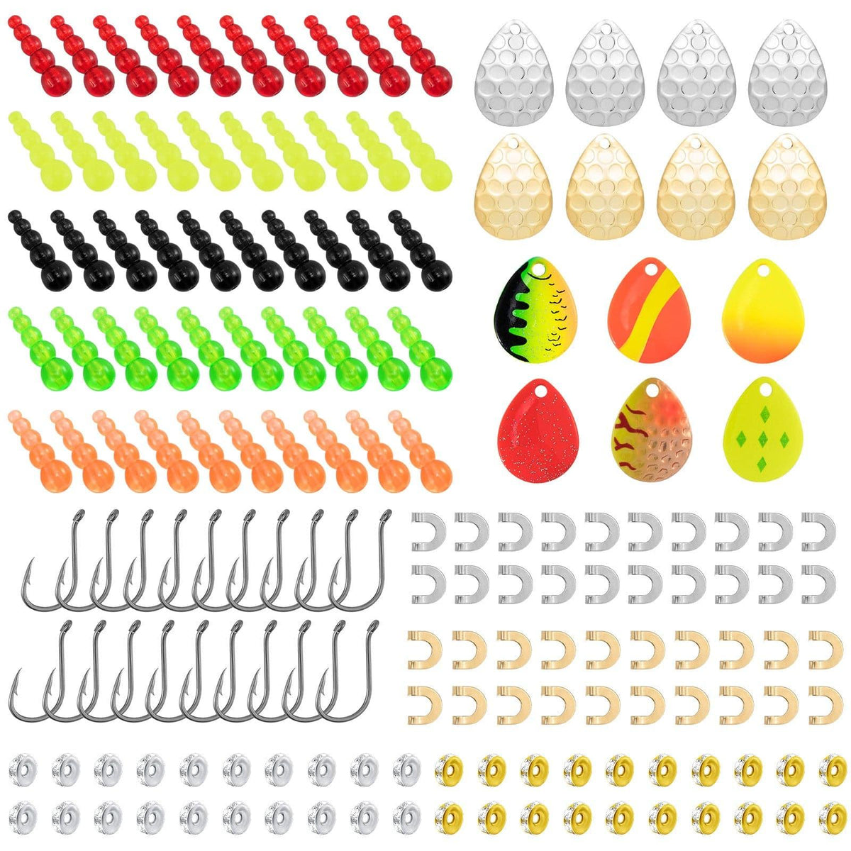 Dr.Fish 164pcs Inline Spinner Rig Making Kit - Dr.Fish Tackles