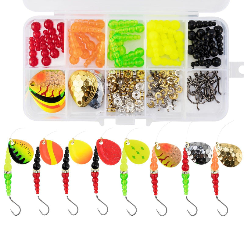 Dr.Fish 164pcs Inline Spinner Rig Making Kit - Dr.Fish Tackles
