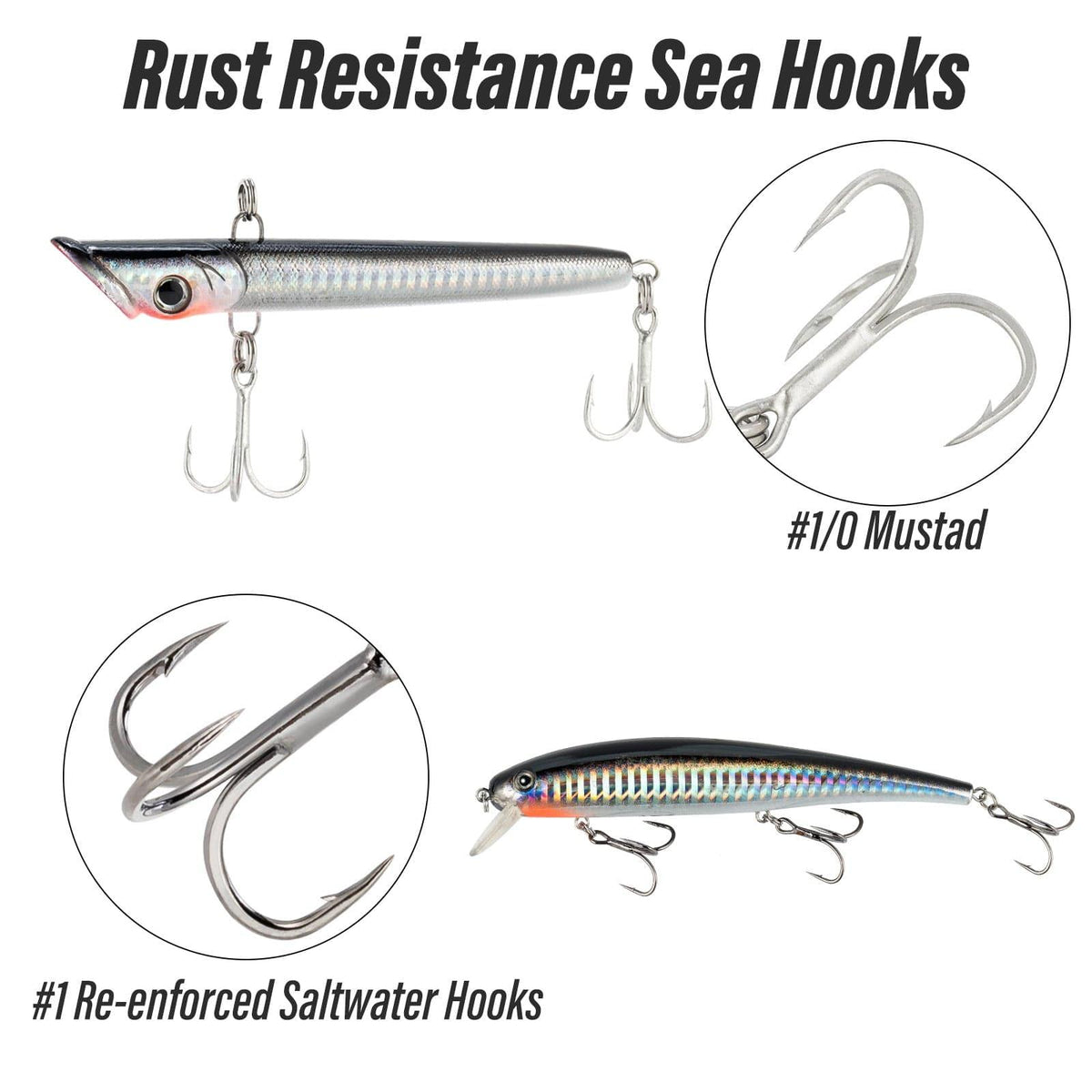 Dr.Fish 6pcs Minnow Lures Kit - Dr.Fish Tackles