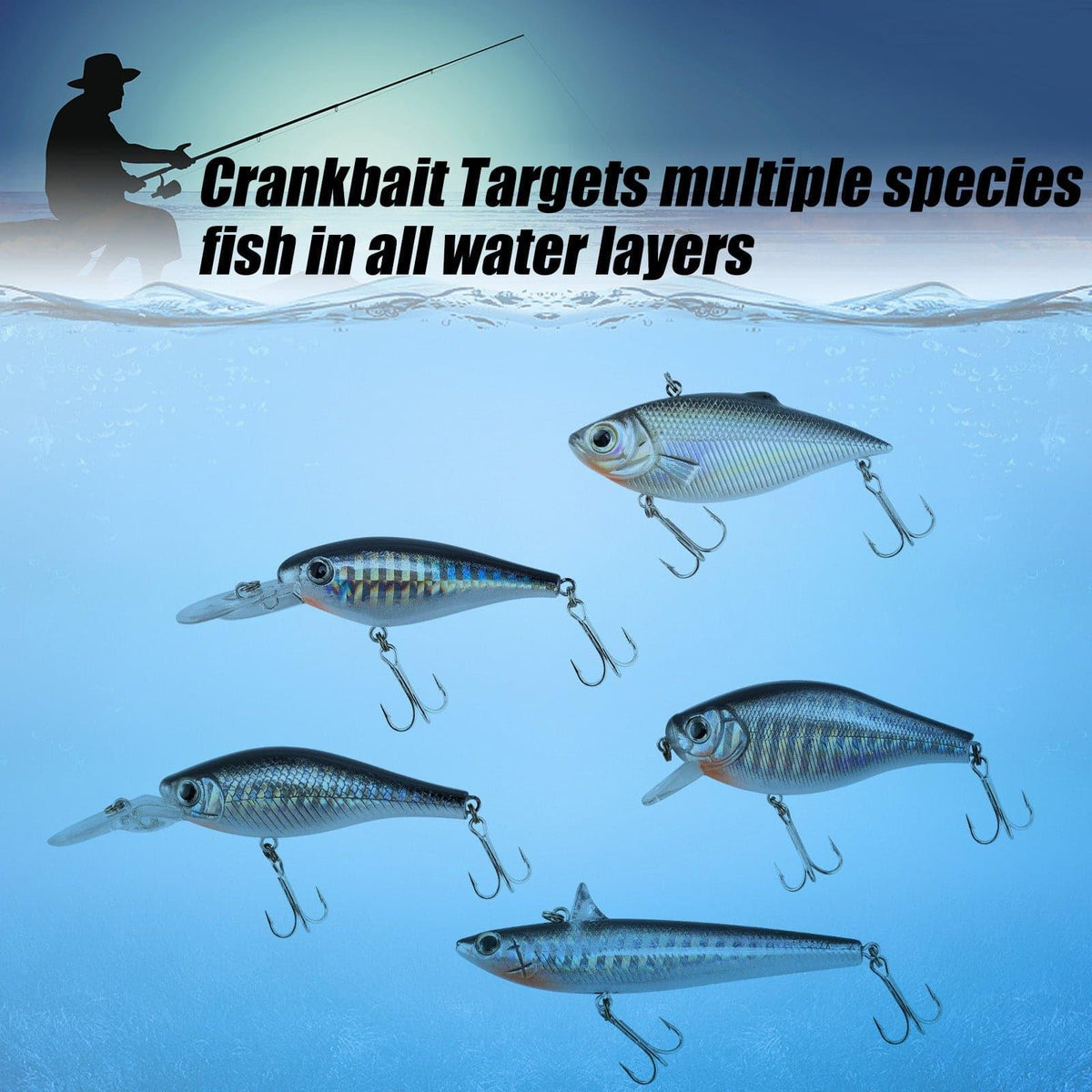 Dr.Fish 5pcs Crankbait Kit - Dr.Fish Tackles
