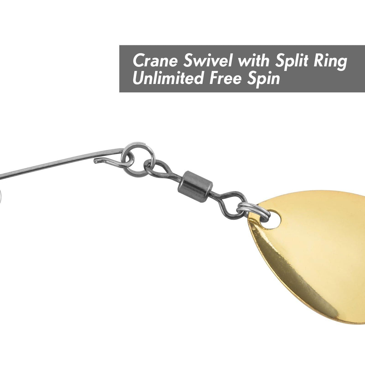 Dr.Fish 20pcs Spinnerbait Arms Silver Gold - Dr.Fish Tackles
