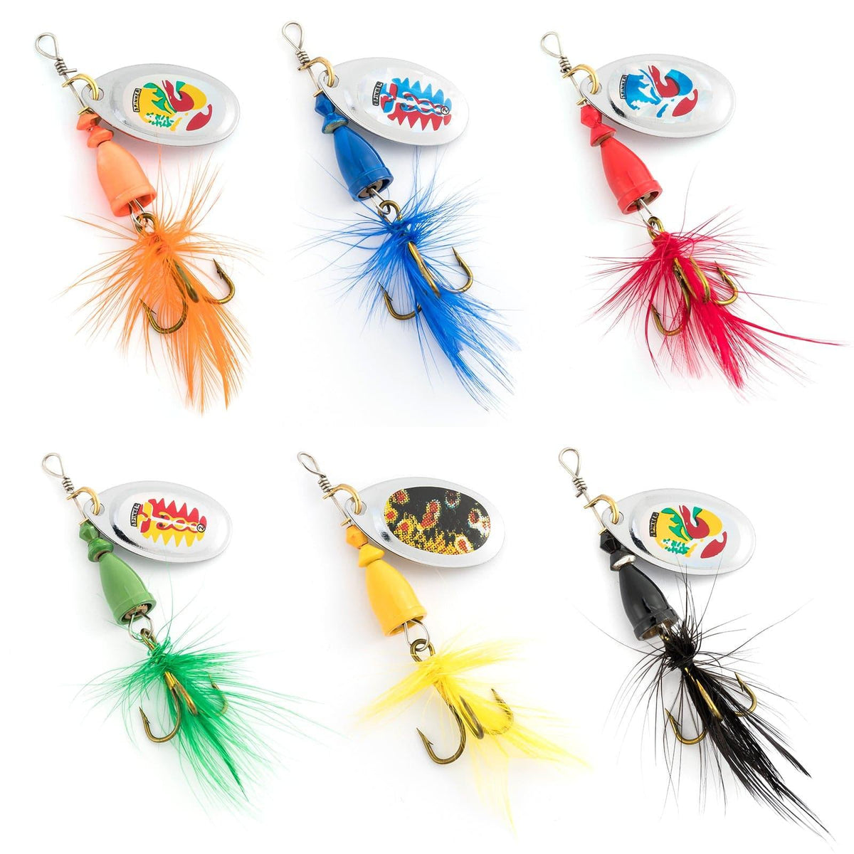Dr.Fish 6/12pcs Roostertail Spinners Set - Dr.Fish Tackles