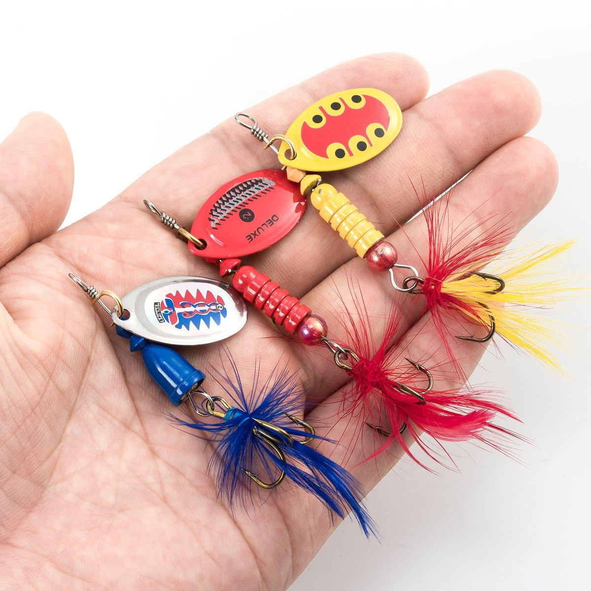 Dr.Fish 6/12pcs Roostertail Spinners Set - Dr.Fish Tackles