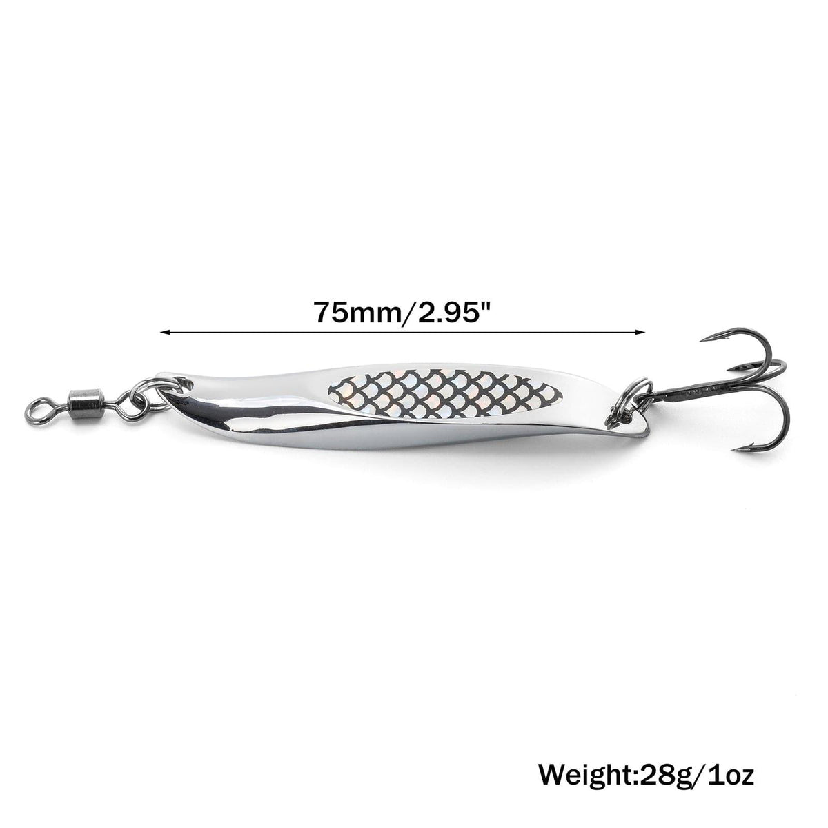 Dr.Fish 5pcs Wedge Lures Casting Spoons - Dr.Fish Tackles