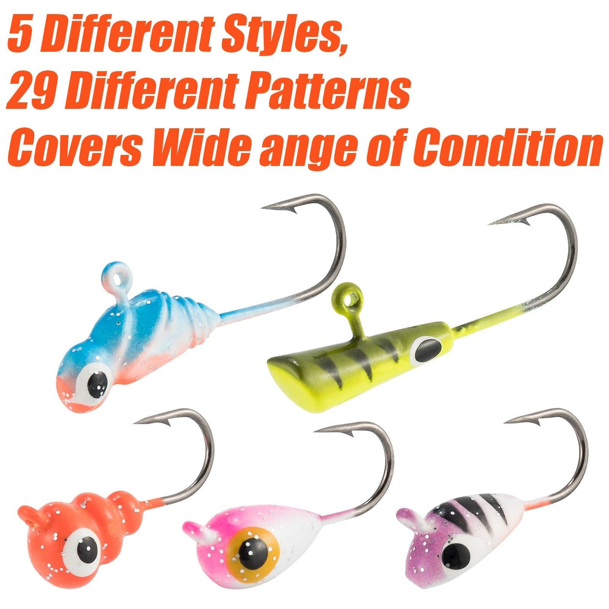 Dr.Fish Ice Fishing Jig Heads Kit - Dr.Fish Tackles