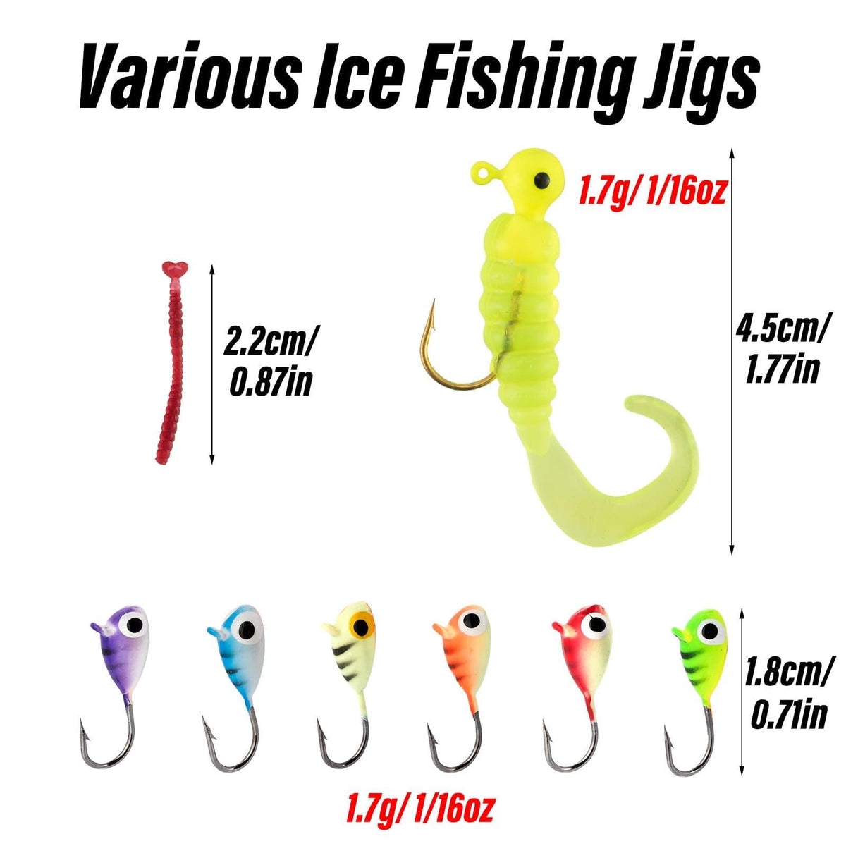 Dr.Fish 68pcs lce Fishing Combo - Dr.Fish Tackles