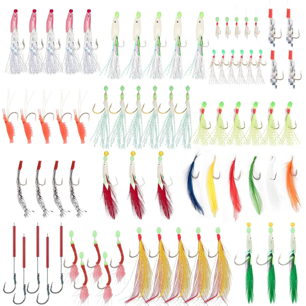 Dr.Fish Lot Mackerel Feather Rigs - Dr.Fish Tackles