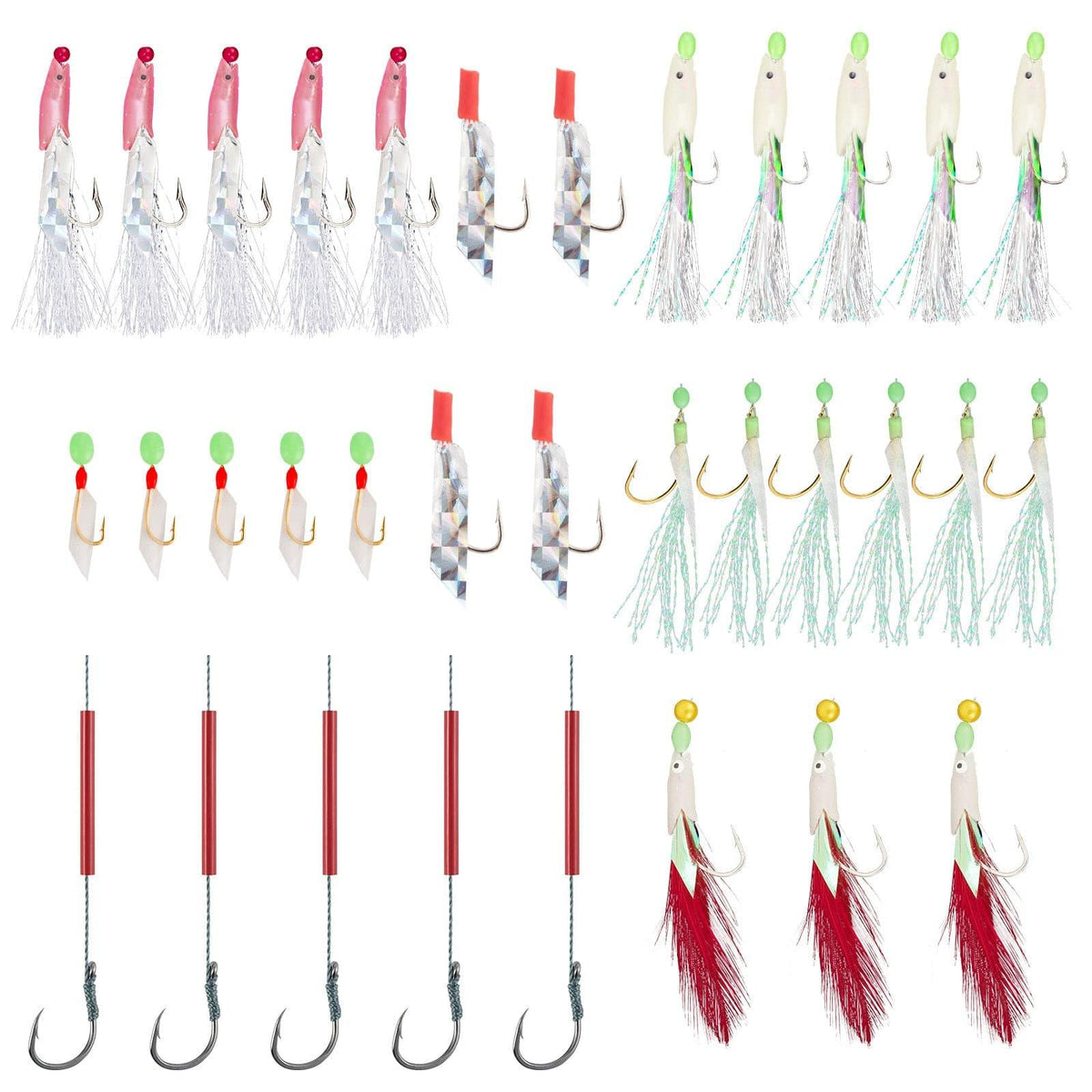 Dr.Fish Lot Mackerel Feather Rigs - Dr.Fish Tackles