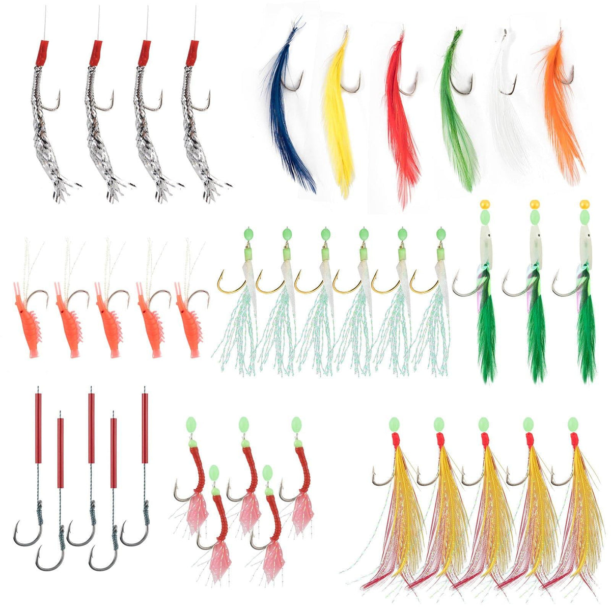 Dr.Fish Lot Mackerel Feather Rigs - Dr.Fish Tackles
