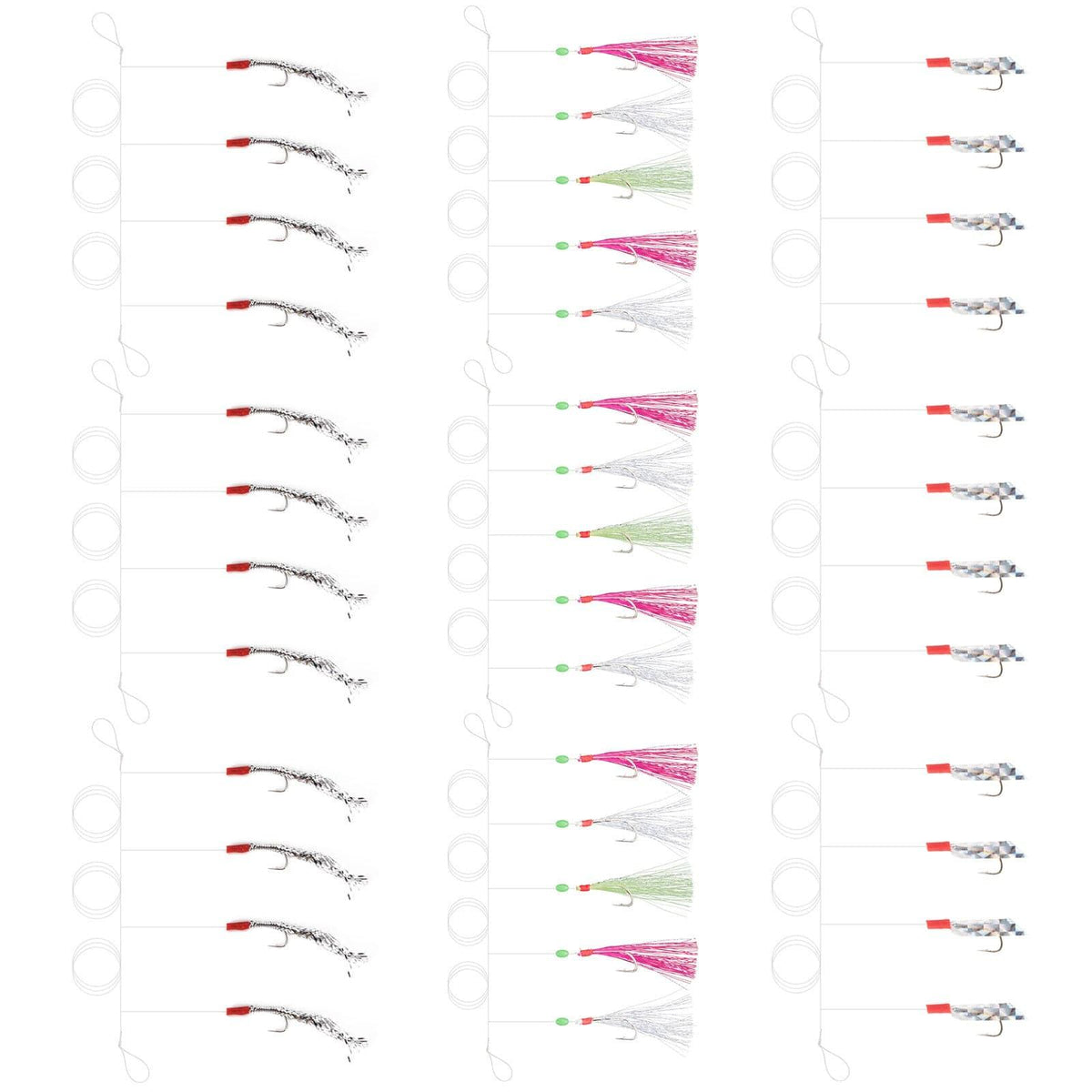Dr.Fish Lot Mackerel Feather Rigs - Dr.Fish Tackles
