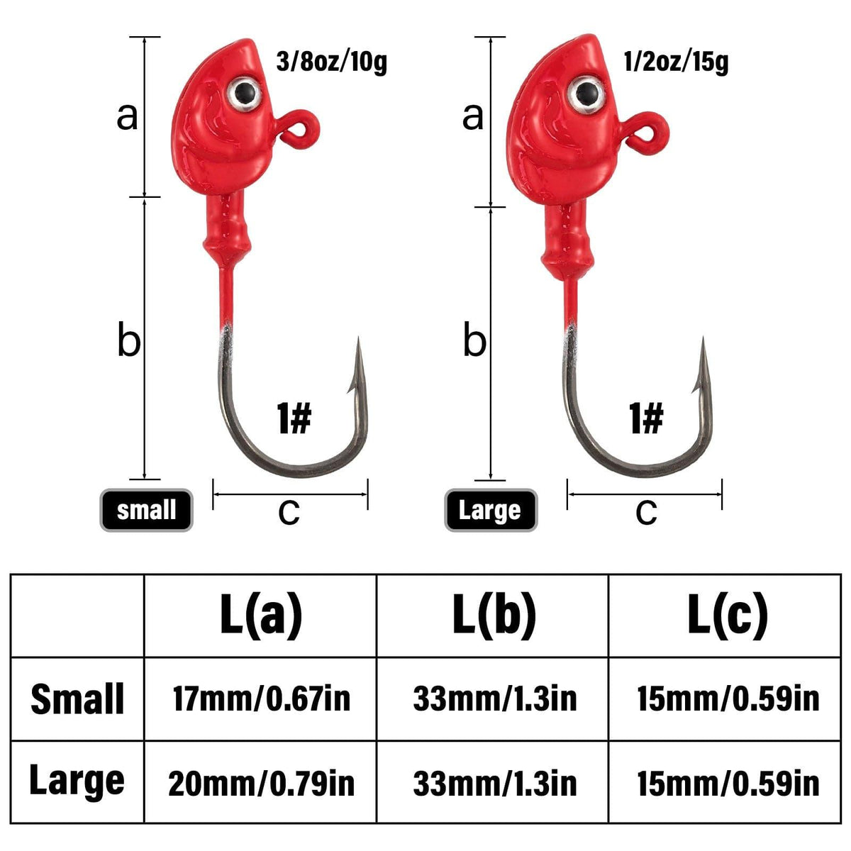 Dr.Fish 10pcs Swimbait Jig Heads 3/8oz-1/2oz - Dr.Fish Tackles
